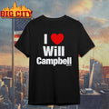 I Heart Will Campbell Shirt