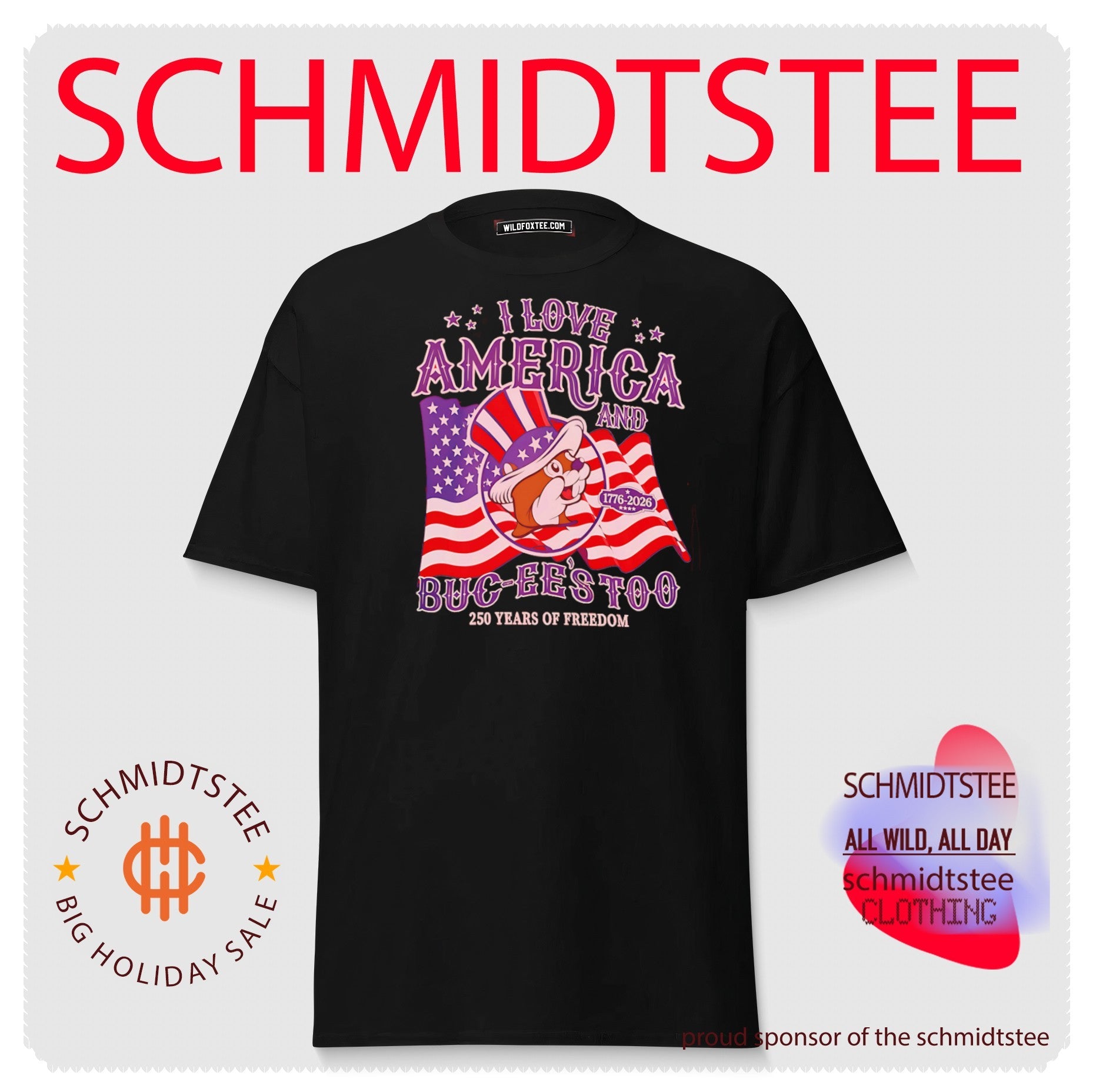 I Love America and Buc-ee’s Too 1776-2026 250 Years of Freedom shirt
