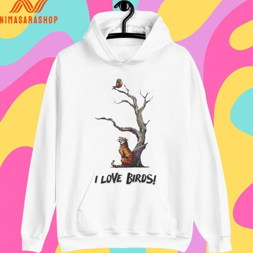 I Love Birds Tiger Tree Bird Shirts