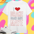 I Love Drake Maye Qb1 Fan Shirts