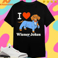 I Love Wiener Jokes Dog Shirts