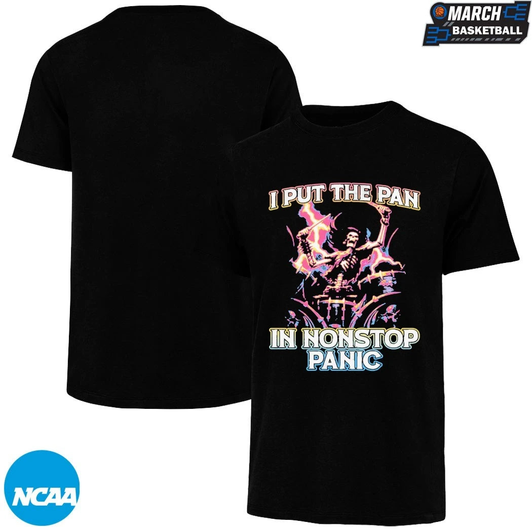 I Put The Pan In Nonstop Panic Skeleton T-shirts