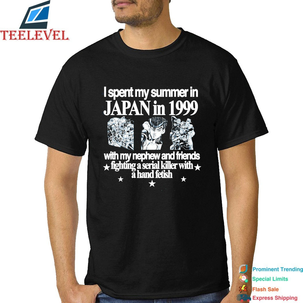 I Spent My Summer Japan In 1999 With My Nephew And Friends Fighting A Serial Killer With A Hand Fetish Morioh T-shirts