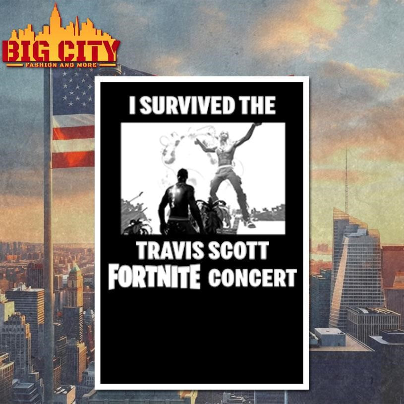 I Survived The Travis Scott Fortnite Concert shirt