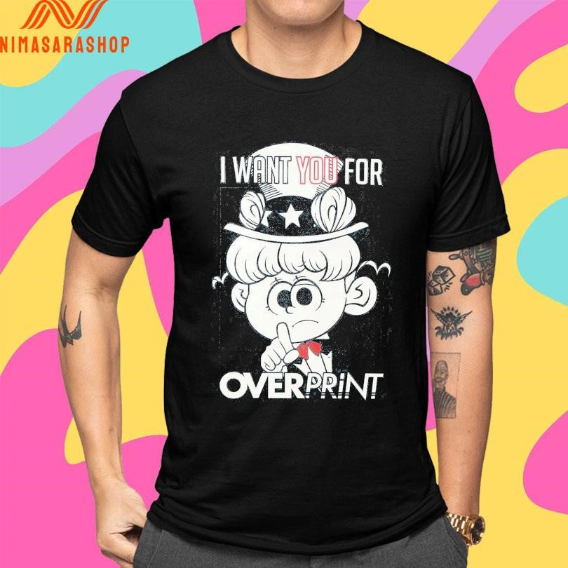I Want You For Uncle Sam Over Print Shirts