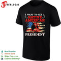 I Want to see a Native American President United States Flag Patriotic shirt