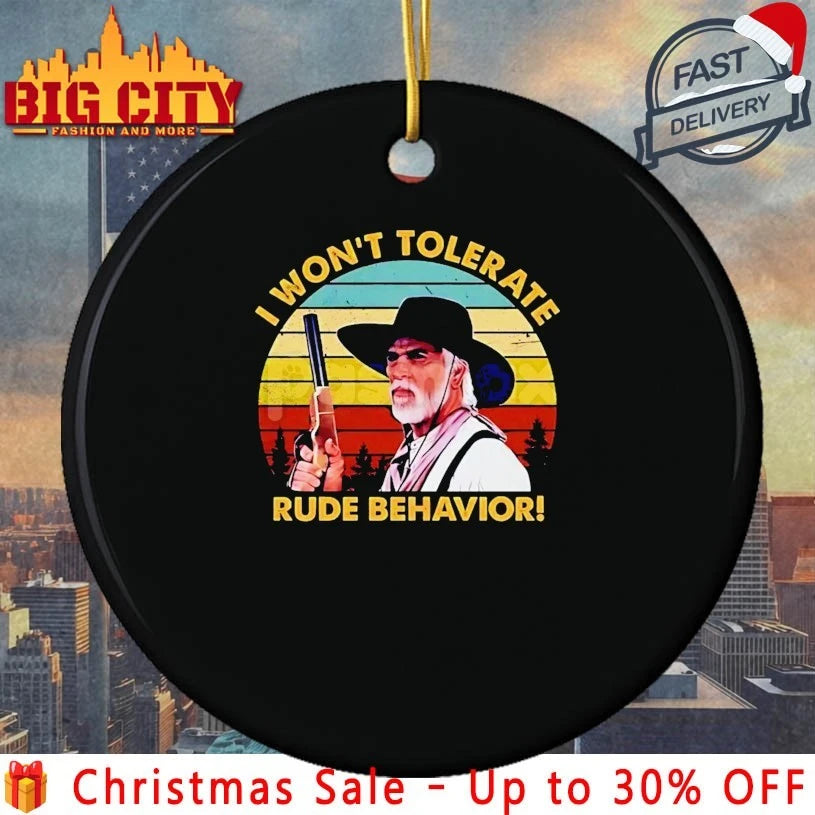 I Won’t Tolerate Rude Behavior vintage shirt