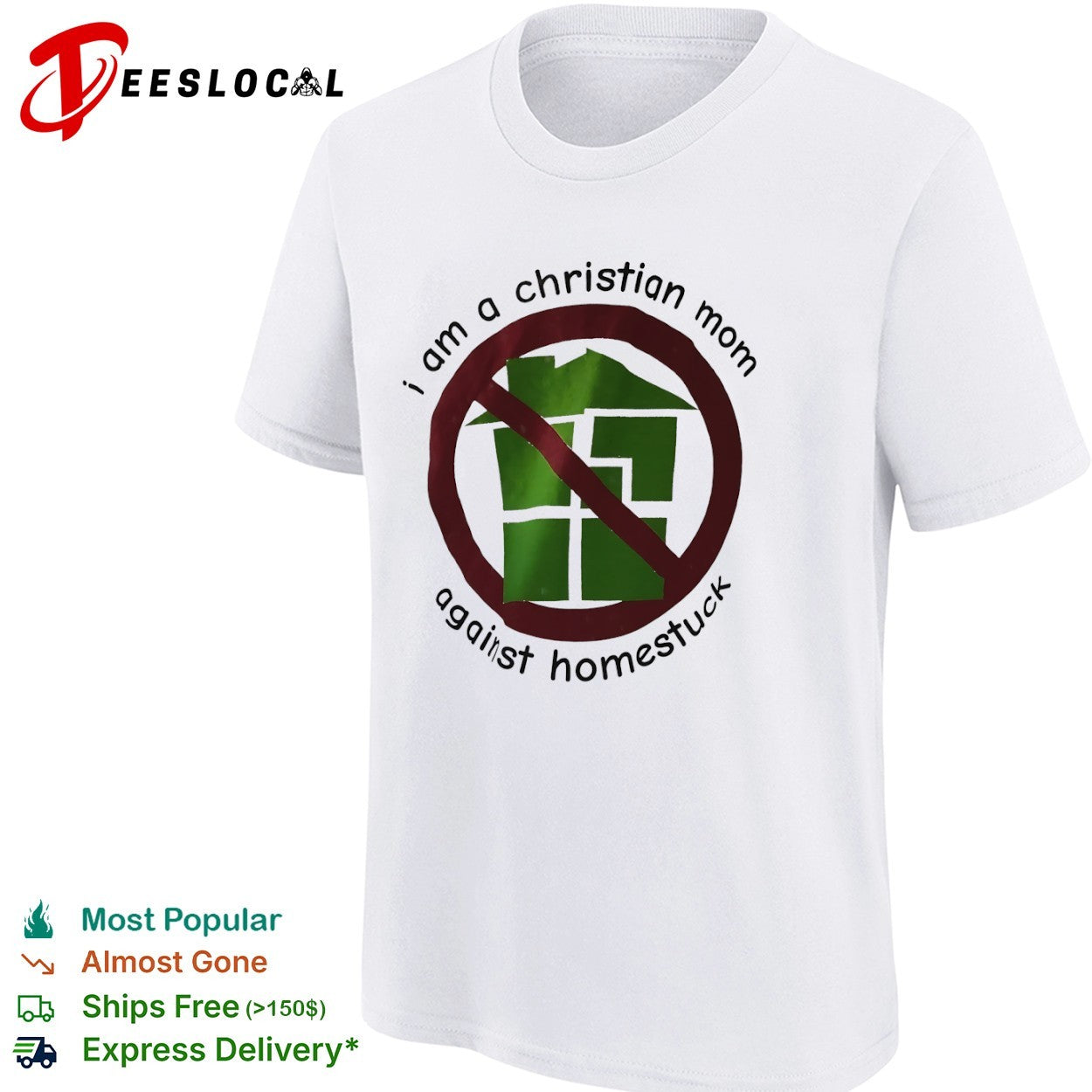 I am a Christian mom against Homestuck protest satire shirt