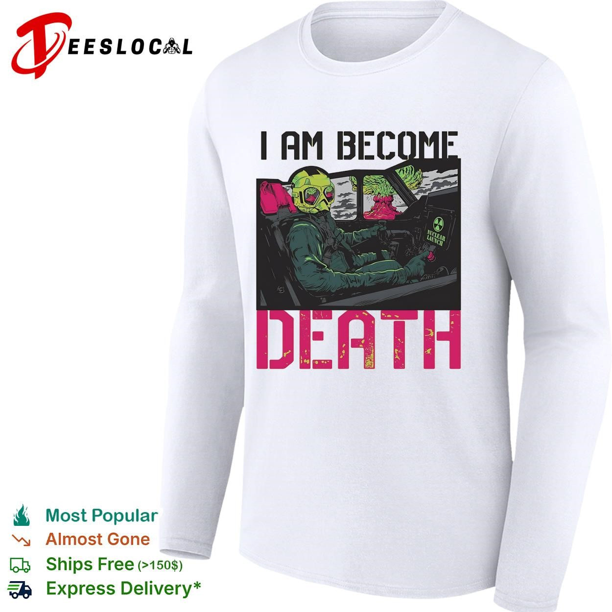 I am become death skeleton driving car shirt