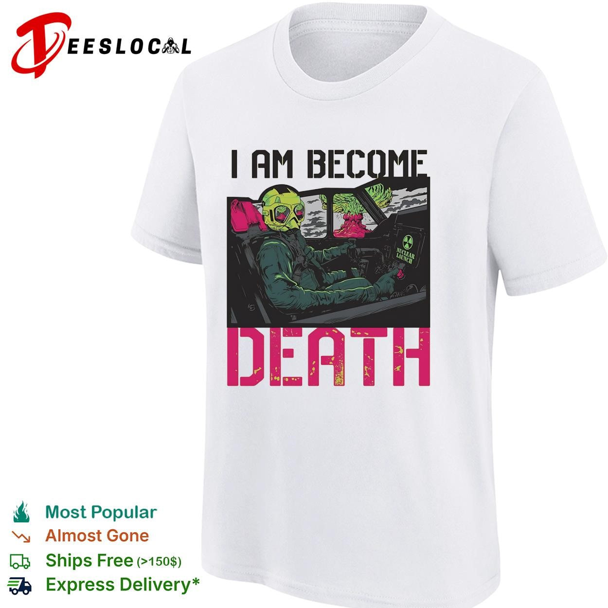 I am become death skeleton driving car shirt