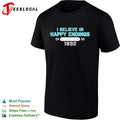 I believe in happy endings 1892 badge shirt