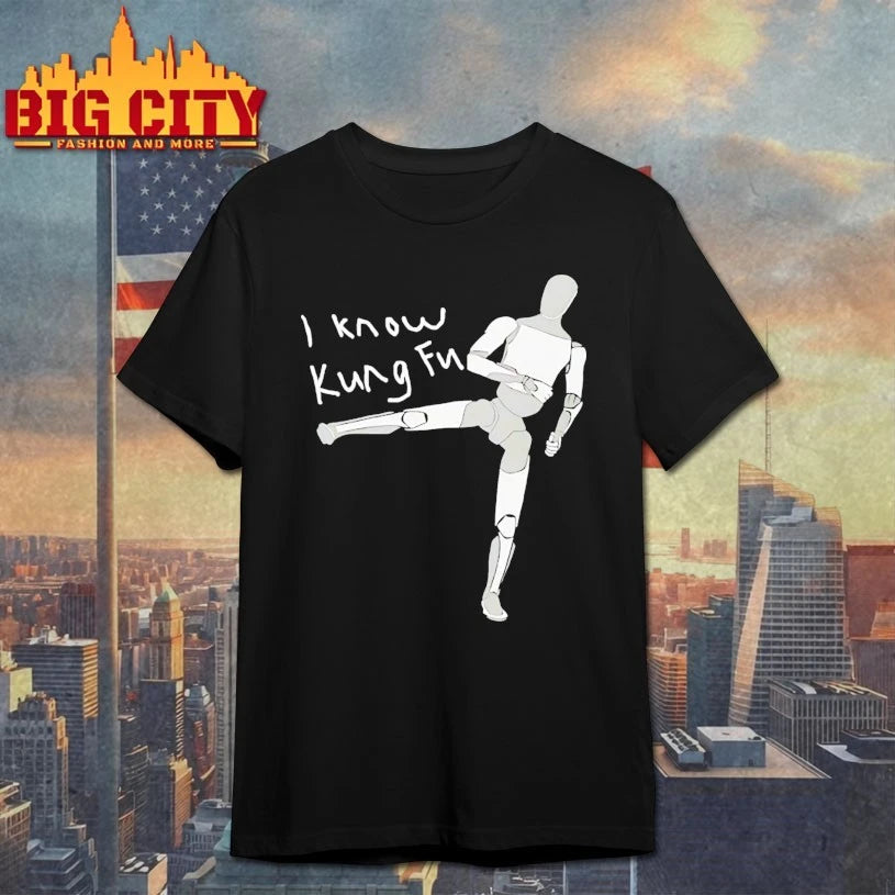 I know Kung Fu 1999 movie The Matrix shirt