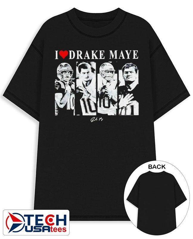 I love Drake Maye player football vintage shirt