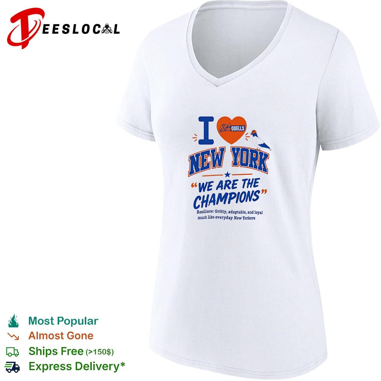 I love New York pigeons we are the champions shirt