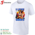 I love cocks rooster pun cowgirl shirt