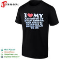 I love my autistic gf even though her special interest is being mean to me heart shirt