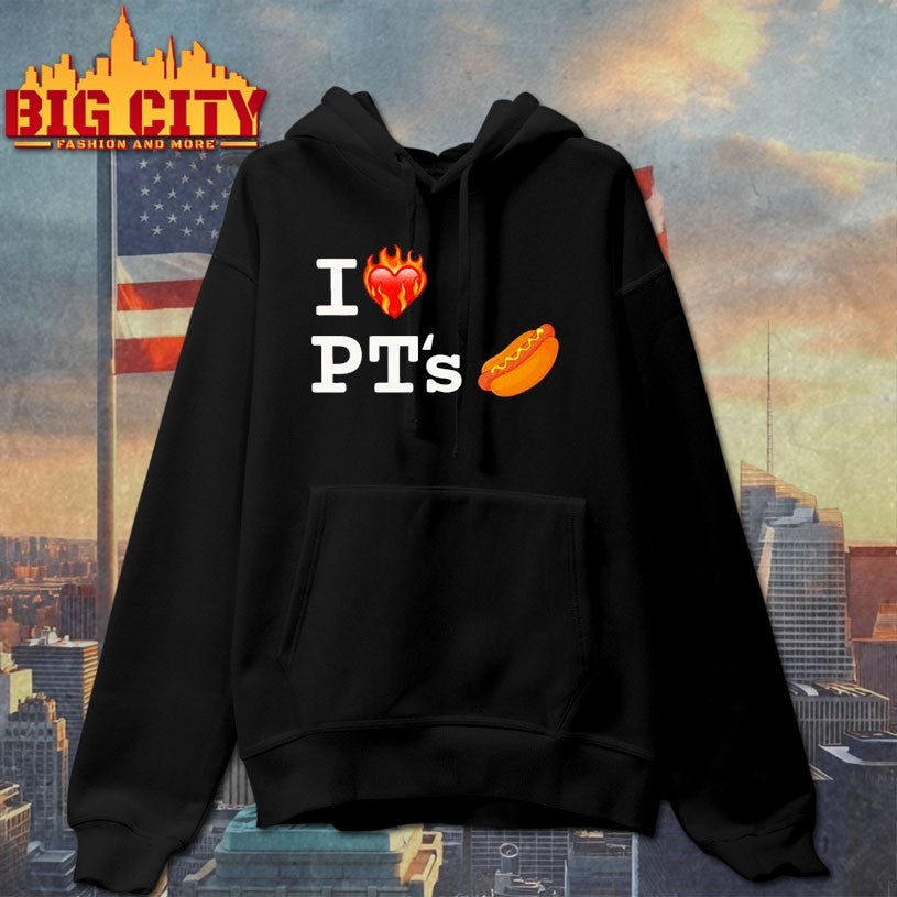 I love pt’s hot dog heart fire Shirts