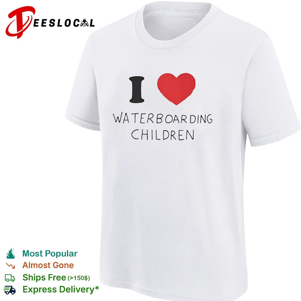 I love waterboarding children shirt