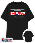 I stand with Canada Panama and Greenland say no to Trump imperialism shirt