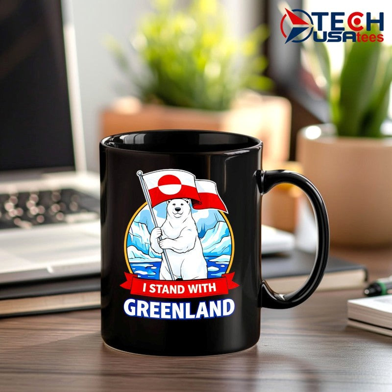I stand with Greenland Polar Bear flag shirt
