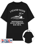 I stand with Minnesota stay strong ICE out Common Loon shirt