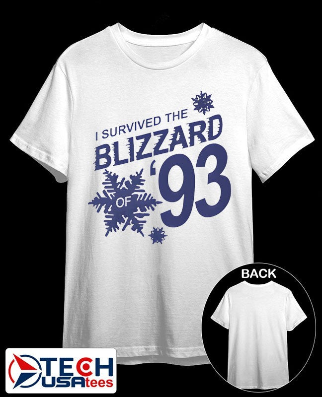 I survived the Blizzard of ’93 snowflake shirt
