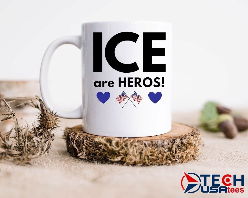 ICE are heroes flag shirt