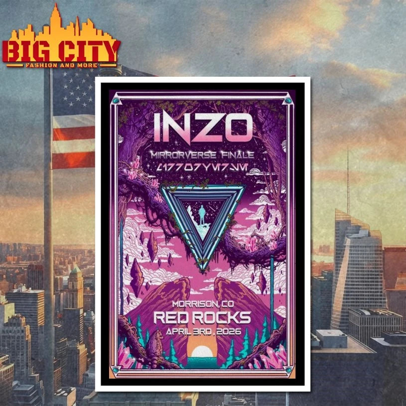 INZO April 3, 2026 Red Rocks Amphitheatre, Morrison, CO Poster shirt