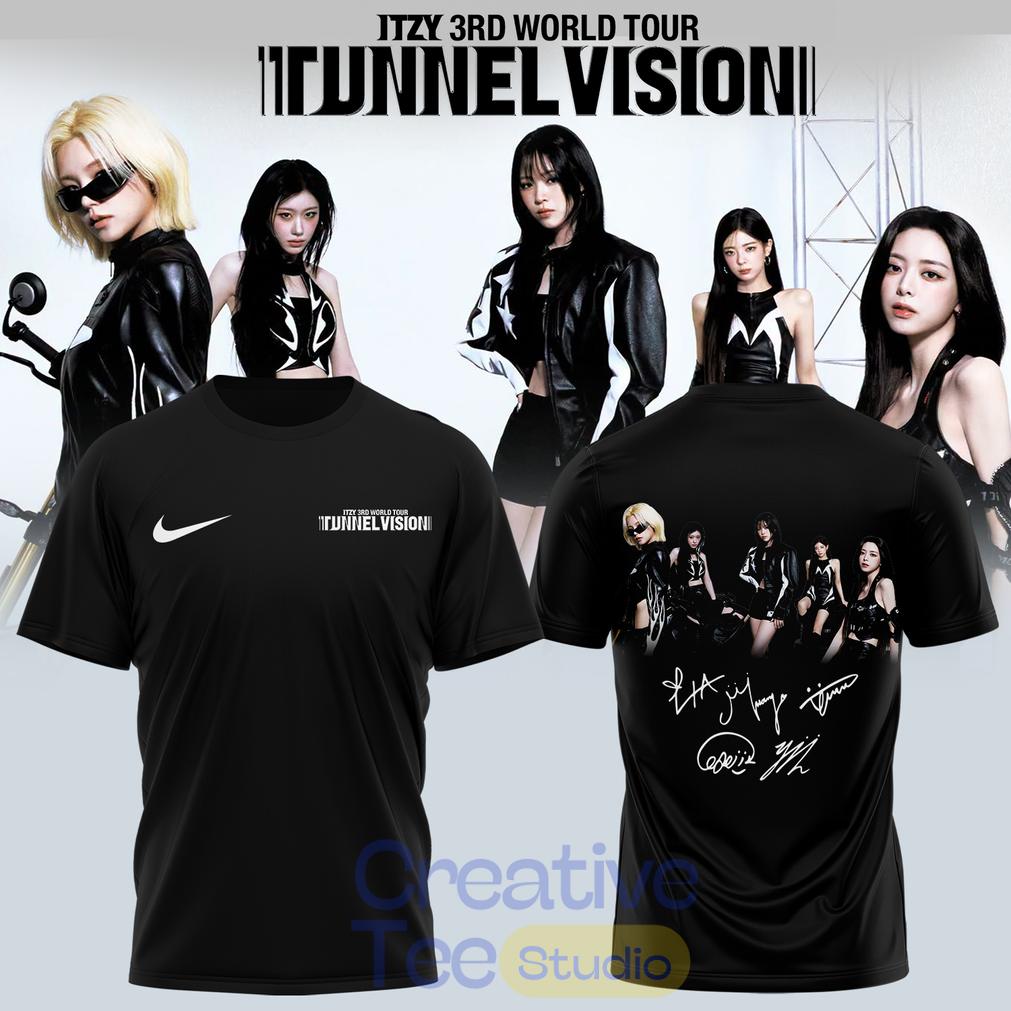 ITZY “Tunnel Vision” World Tour 2026 Signature T- Shirt
