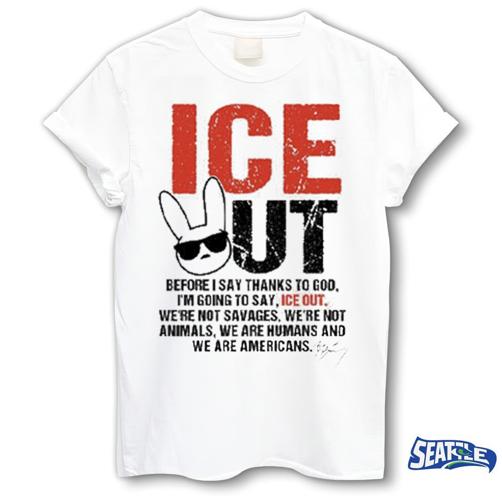 Ice Cut Before I Say Thanks To God, I’m Going To Say, Ice Out. We’re Not Savages, We’re Not Animals, We Are Humans And We Are Americans shirt