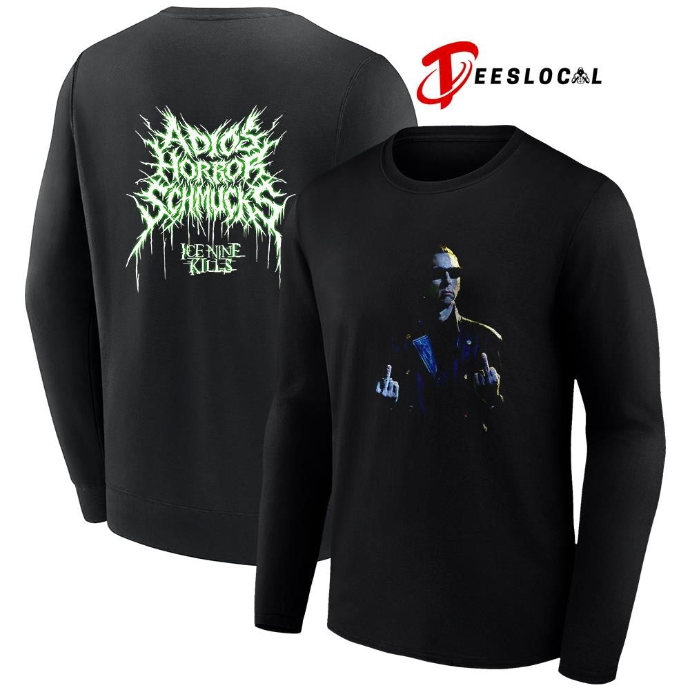 Ice Nine Kills The Great Unknown Adios Horror Schmucks middle finger portrait shirt