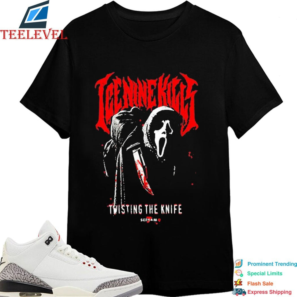 Ice Nine Kills Twisting The Knife Scream 7 Ghostface T-shirts