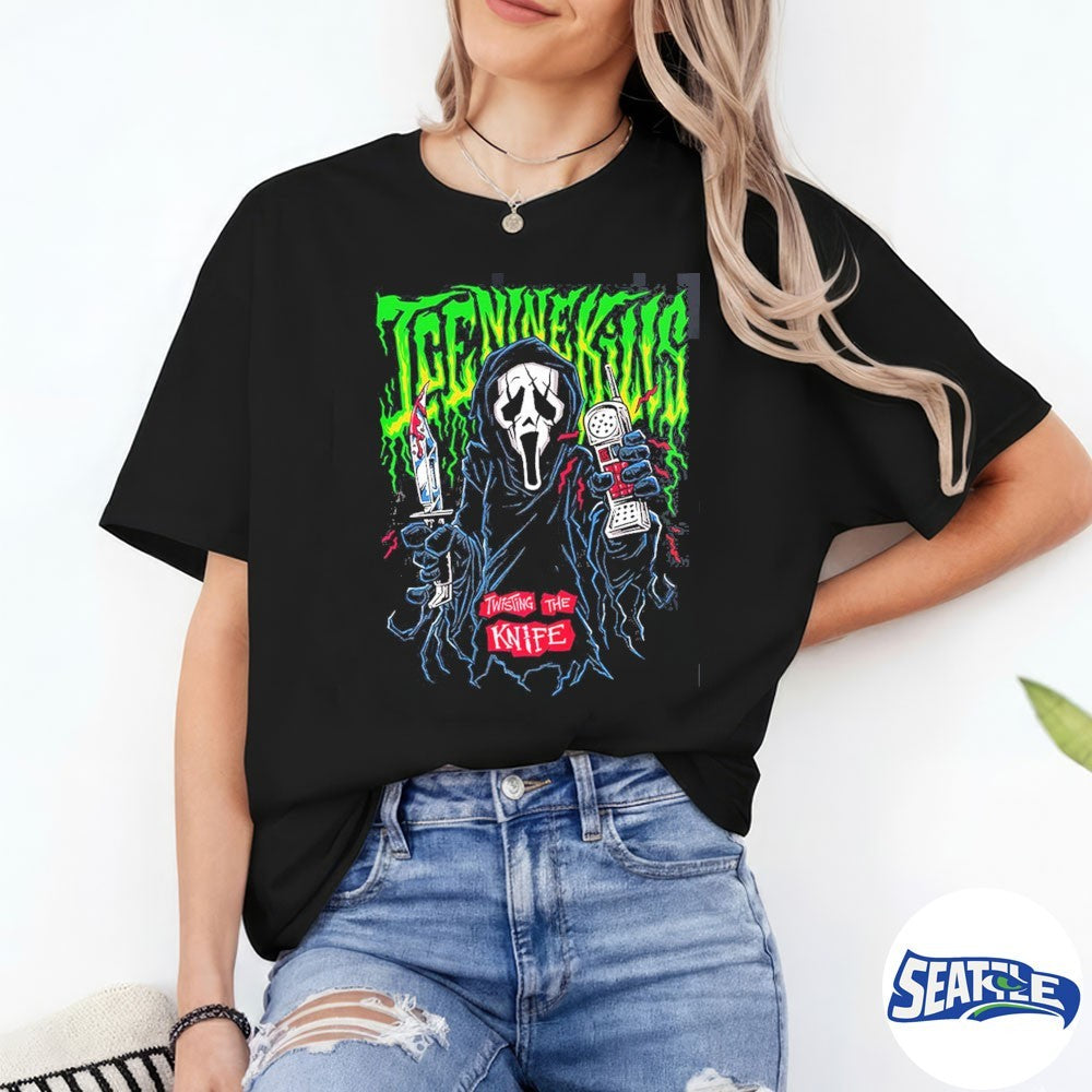 Ice Nine Kills X Ghost Face Scream 7 Nightmare On The Knife Part One 2026 Father Death Fan shirt