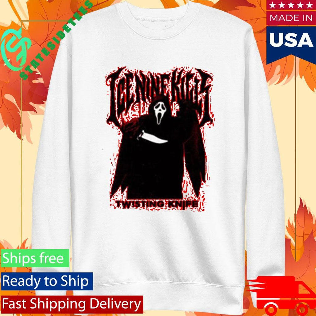 Ice Nine Kills X Scream 7 Ghost Face Twisting The Knife Shirt