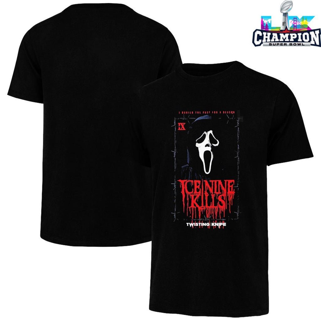 Ice Nine Kills X Scream 7 Ghost Face Twisting The Knife Portrait I Buried The Past For A Reason T-shirts