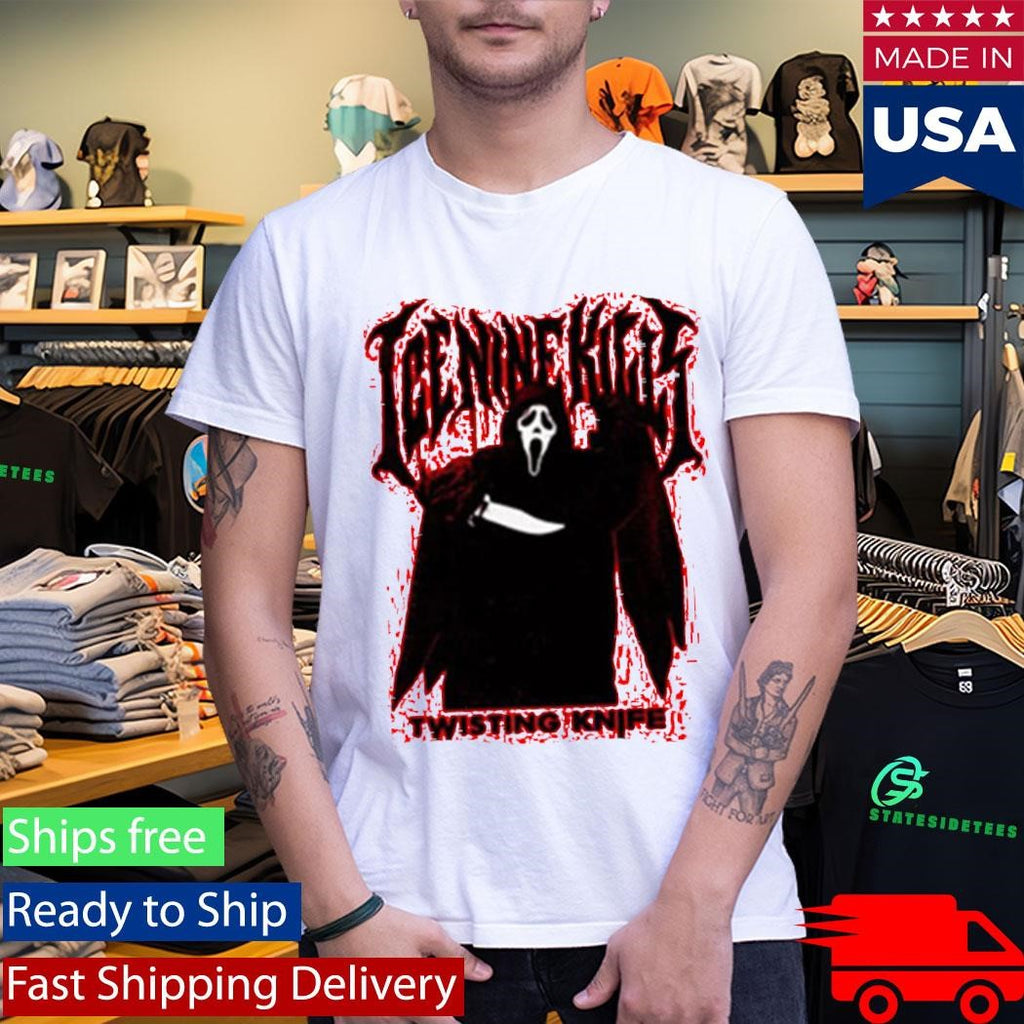 Ice Nine Kills X Scream 7 Ghost Face Twisting The Knife Shirt