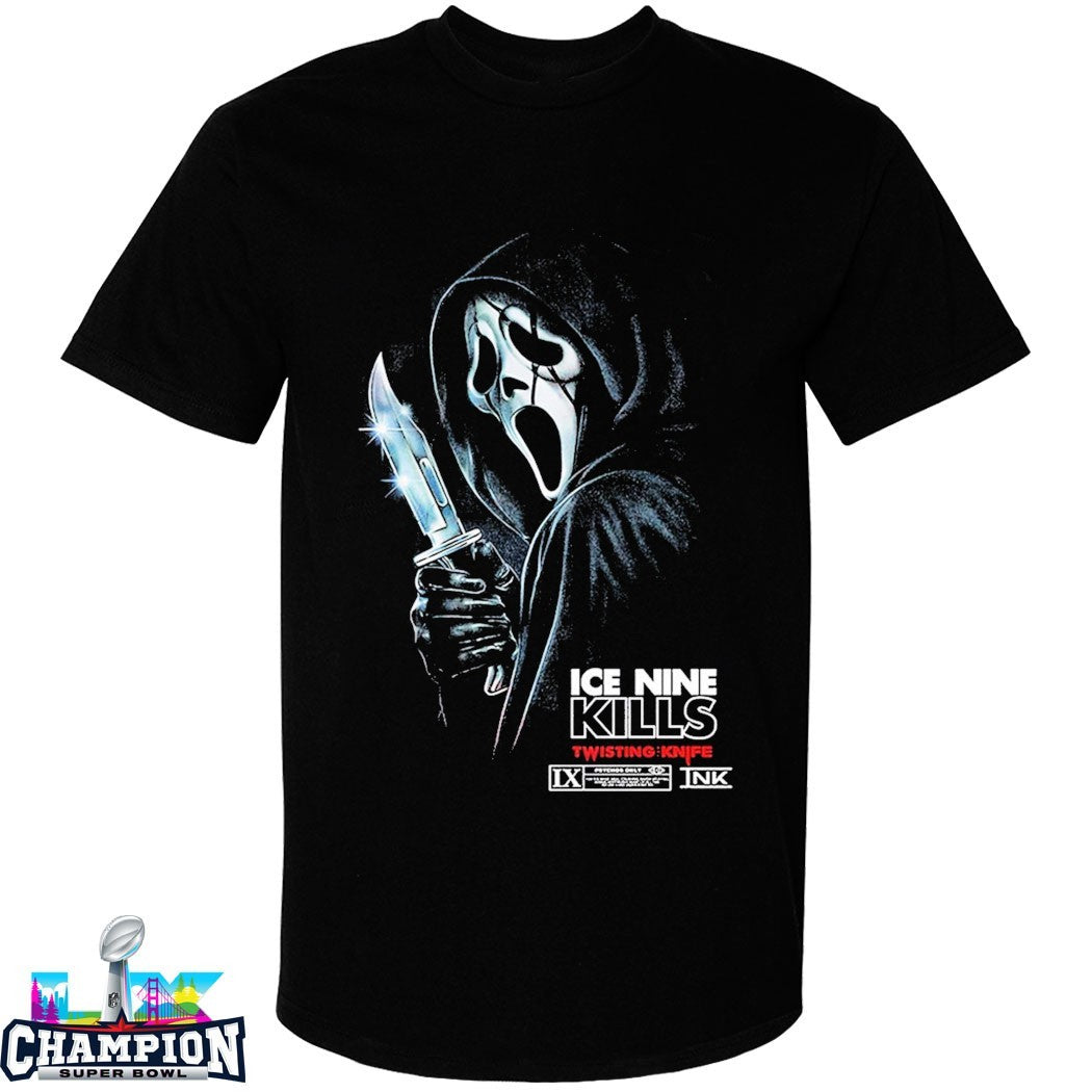 Ice Nine Kills X Scream 7 Nightmare On The Knife Part One Twisting Knife GhostFace Wrong Answer T-Shirts