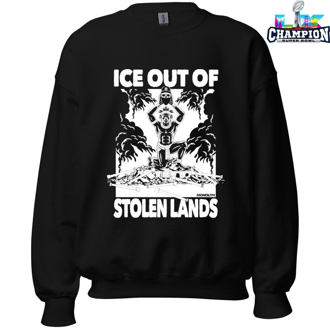 Ice Out Of Stolen Land Monouth T-shirts