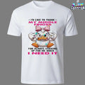 I’d Like To Thank My Middle Finger For Always Sticking Up For Me When I Need It Duck Middle Fingers T-shirts