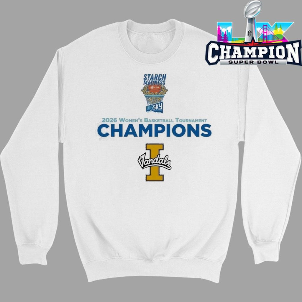 Idaho Vandals Champions 2026 Women’s Basketball Big Sky Tournament Shirt