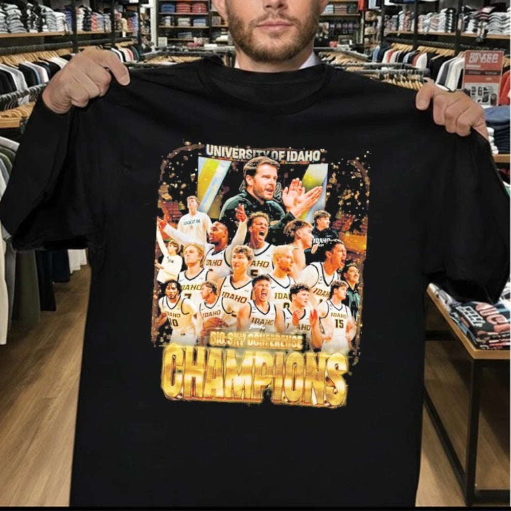 Idaho Vandals Men’s Basketball 2026 Big Sky Conference Champions Shirt