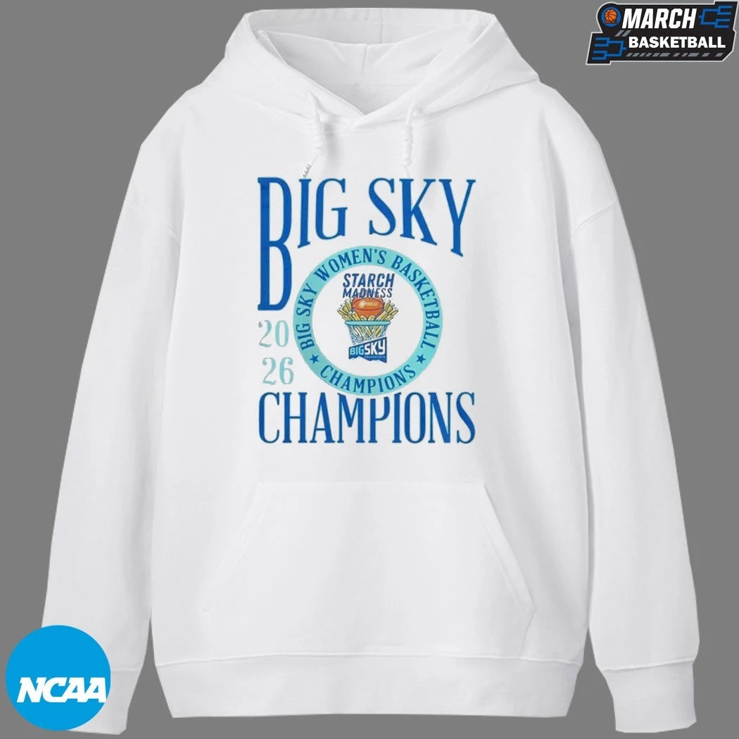 Idaho Vandals Women’s Basketball 2026 Big Sky Conference Champions Starch Madness T-Shirts