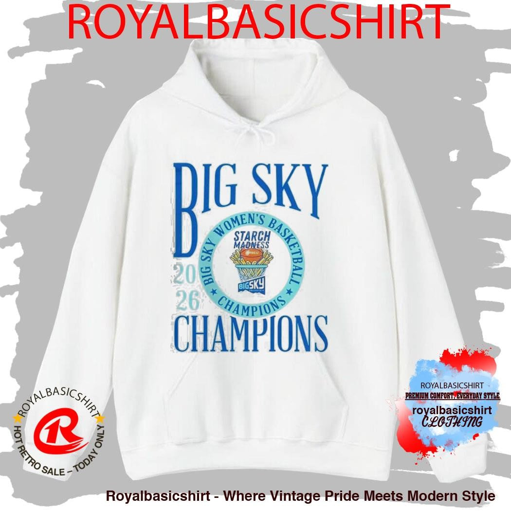 Idaho Vandals Women’s Basketball 2026 Big Sky Conference Champions Starch Madness T-Shirt