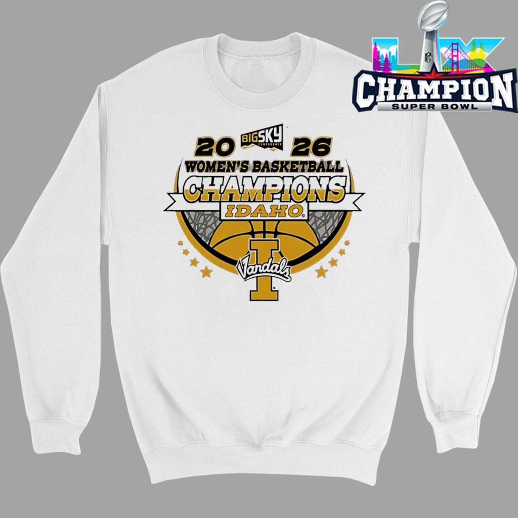 Idaho Vandals Women’s Basketball Champions 2026 Big Sky Conference Shirt