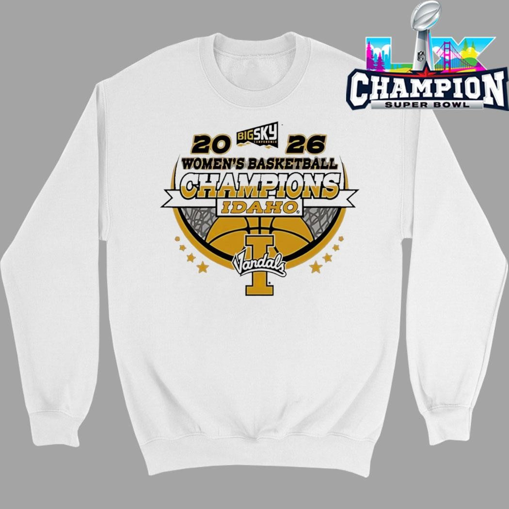Idaho Vandals Women’s Basketball Champions 2026 Big Sky Conference Shirt