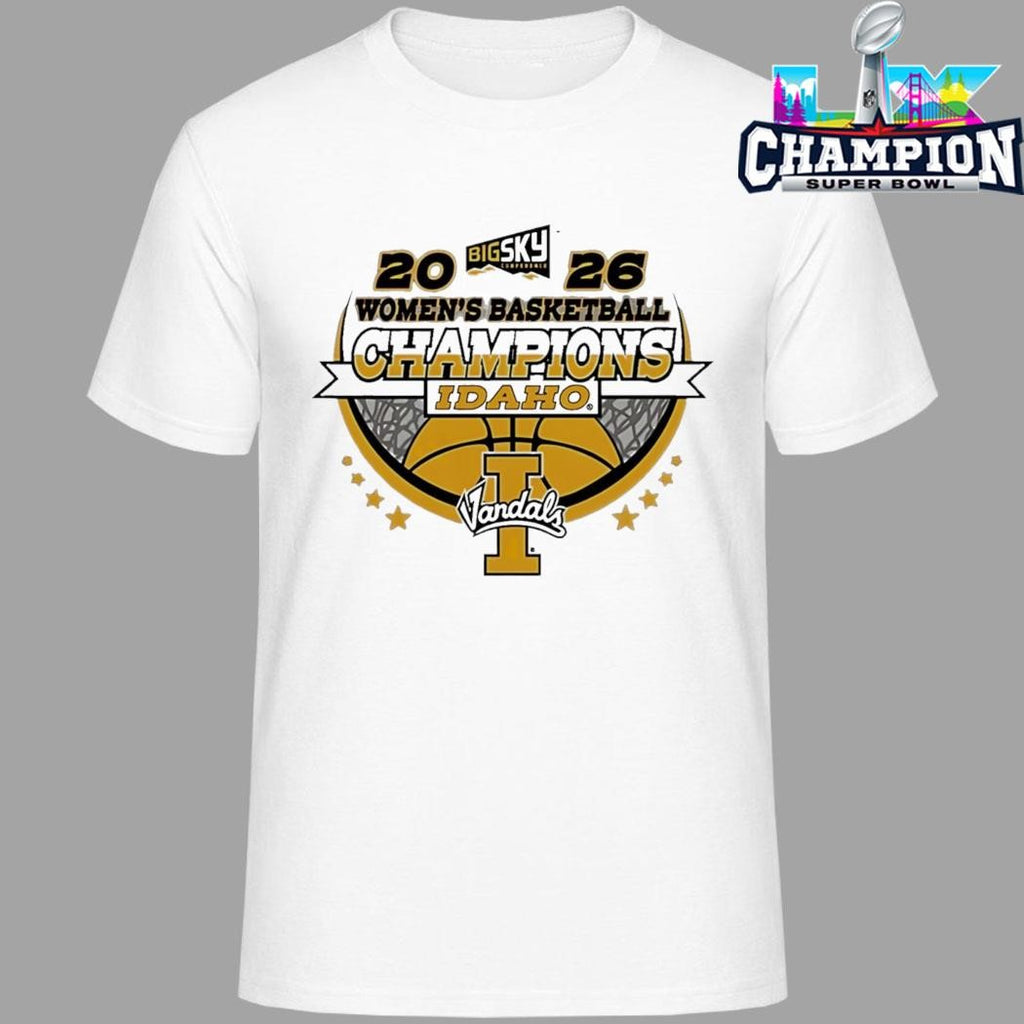 Idaho Vandals Women’s Basketball Champions 2026 Big Sky Conference Shirt
