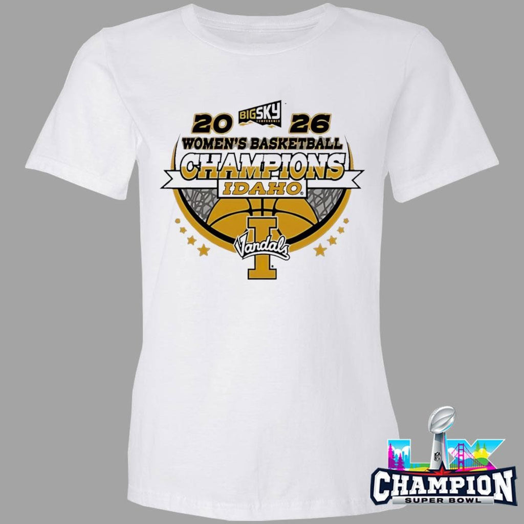 Idaho Vandals Women’s Basketball Champions 2026 Big Sky Conference Shirt