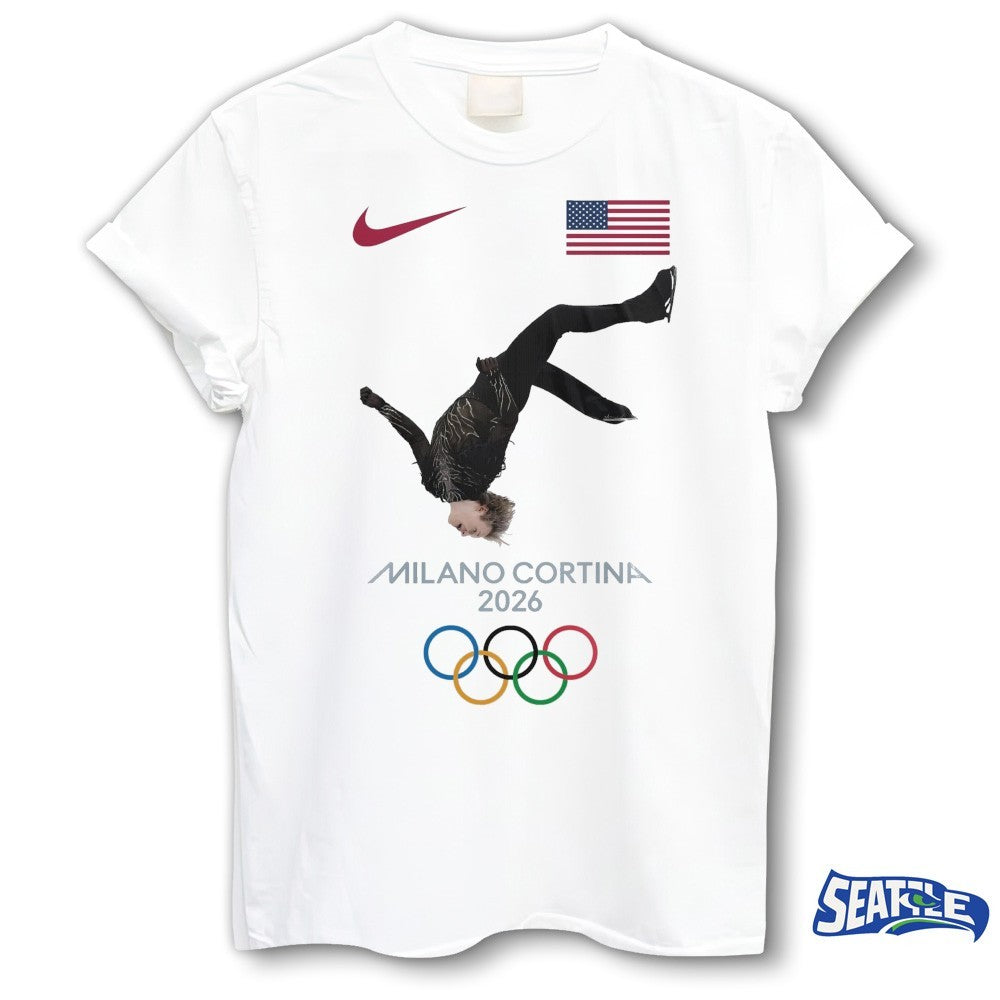 Ilia Malinin Milano Cortina 2026 Olympic Winter Games Logo shirt