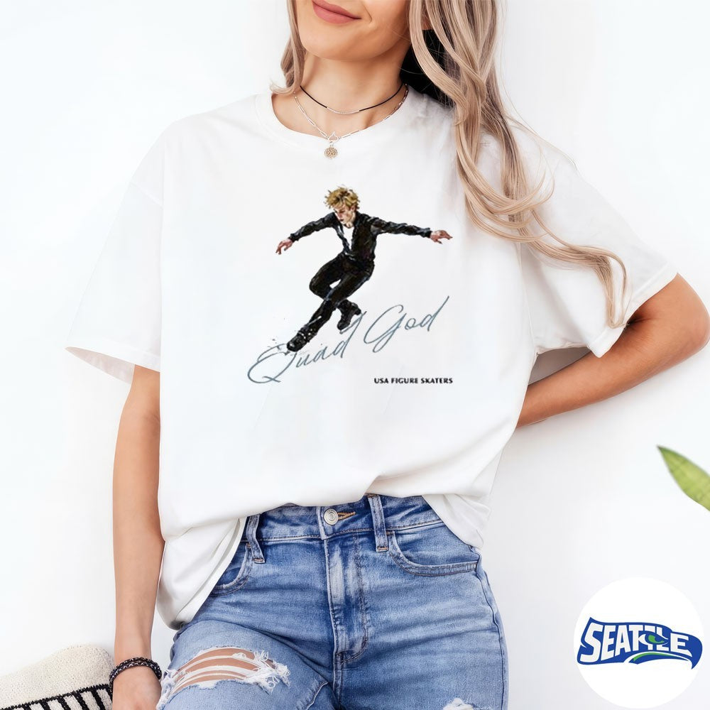 Ilia Malinin Quad God USA Figure Skating Malinin Milano Cortina 2026 shirt