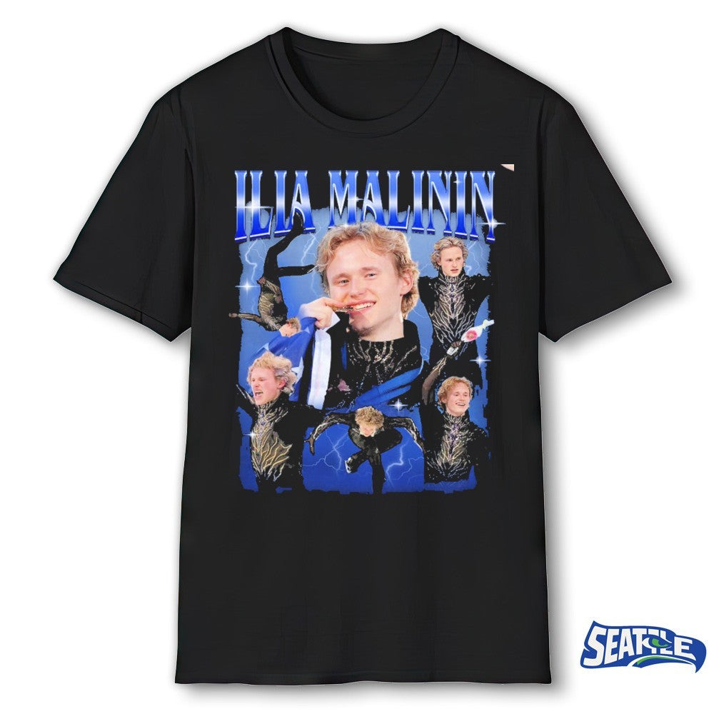 Ilia Malinin Quad Jump Legend Ice Skating Olympics in Milan Team USA shirt